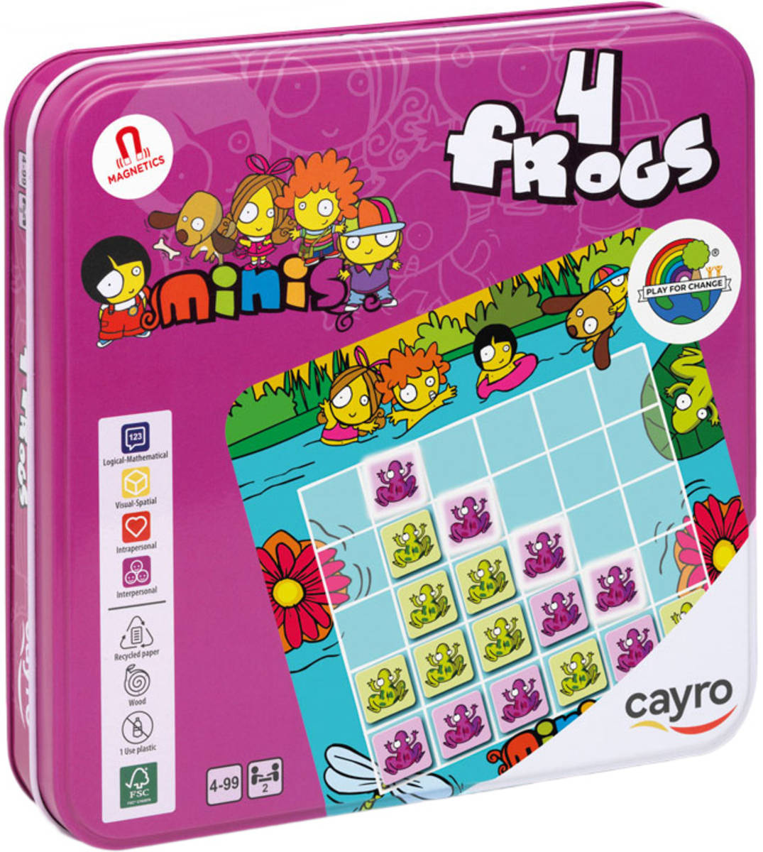 CAYRO Hra 4 Frogs magnetická cestovní *SPOLEČENSKÉ HRY*