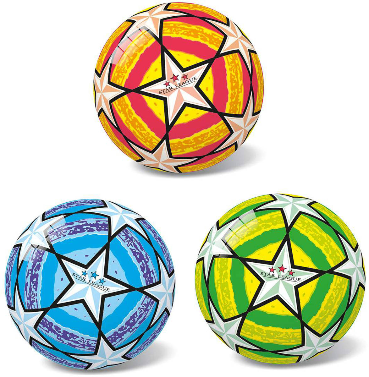 Míč volejbalový hvězdy Star League 23cm s potiskem 3 barvy