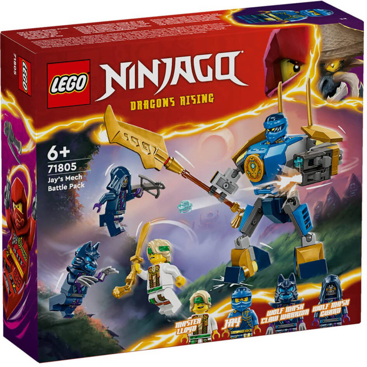 LEGO NINJAGO Bojový balíček Jayova robota 71805 STAVEBNICE