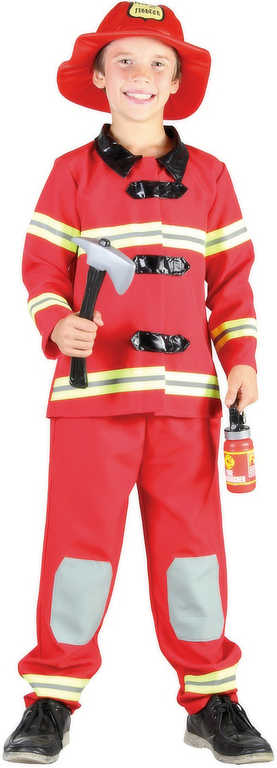 Fotografie KARNEVAL Šaty Požárník hasič vel.M (120-130cm) 5-9 let KOSTÝM
