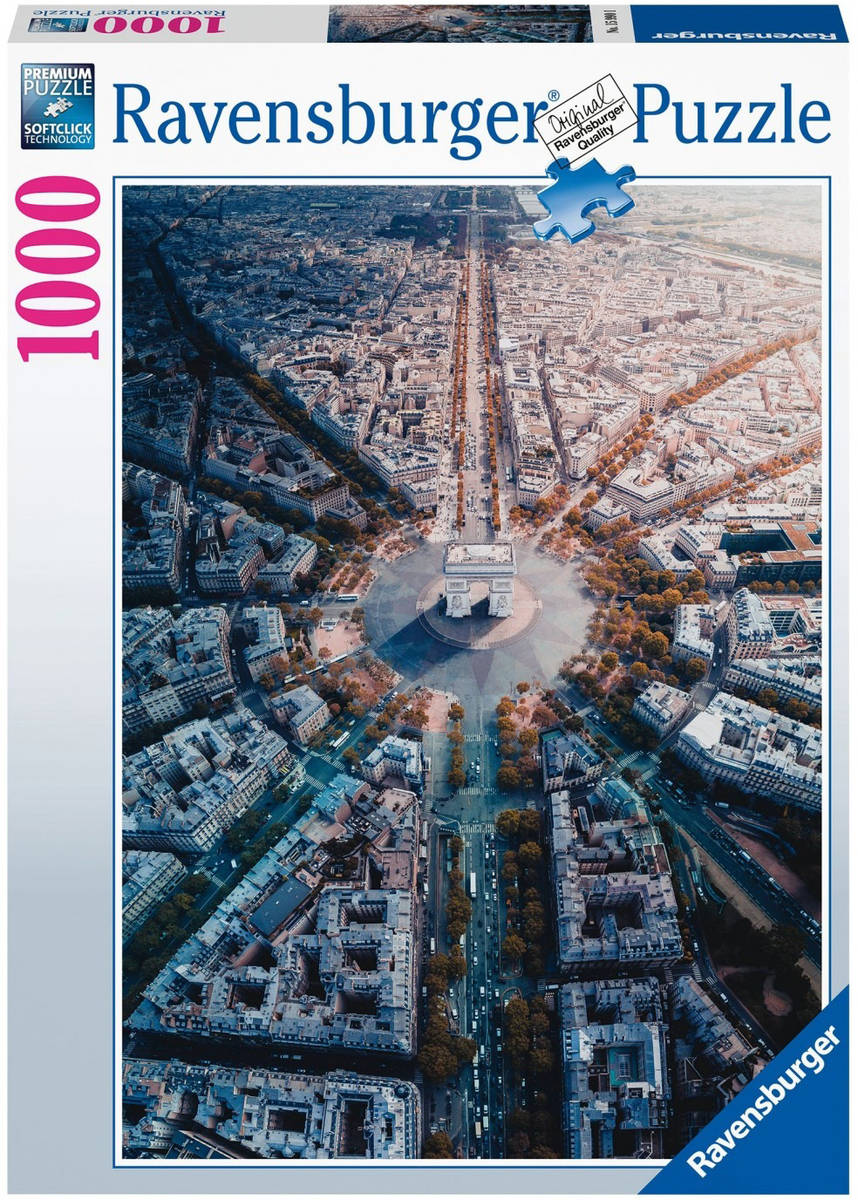 Fotografie RAVENSBURGER Puzzle Paříž 1000 dílků 50x70cm skládačka