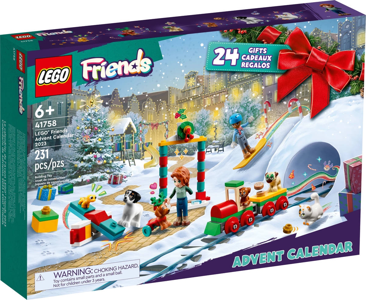 Fotografie LEGO FRIENDS Adventní kalendář 2023 rozkládací s herní plochou 41758