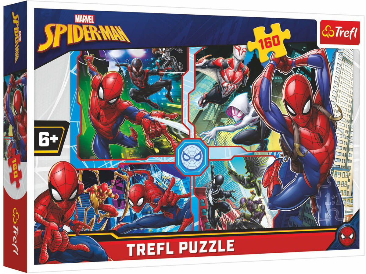 TREFL PUZZLE Spiderman Zachránce 41x28cm skládačka 160 dílků