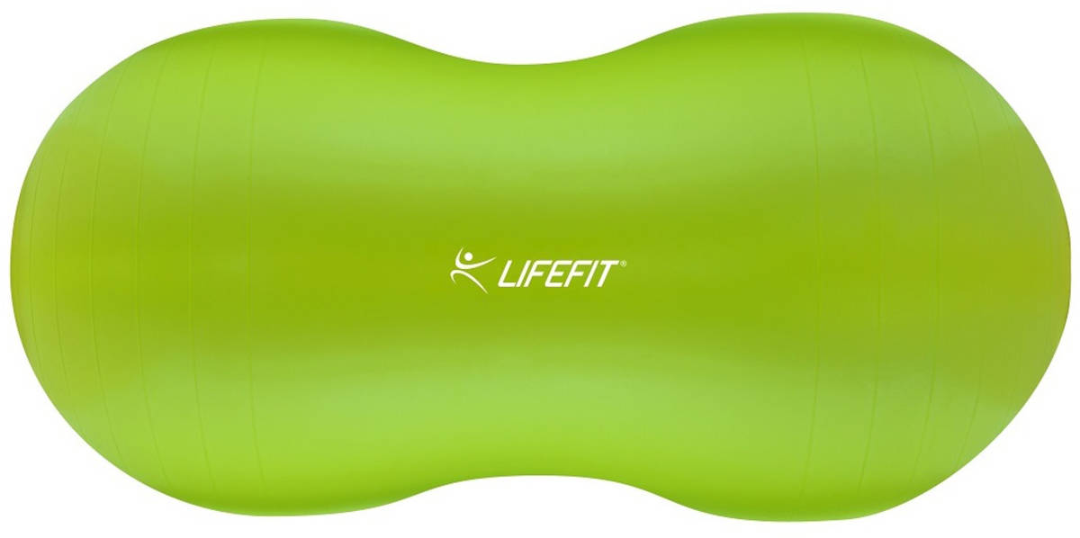 Fotografie Míč gymnastický Lifefit Nuts zelený 90x45cm balon rehabilitační do 200kg