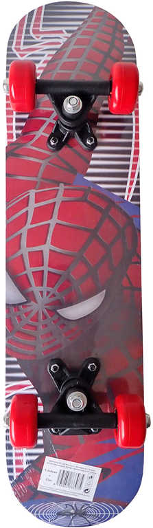 Fotografie Dětský skateboard, 58 x 16 cm, dřevěný, Spiderman