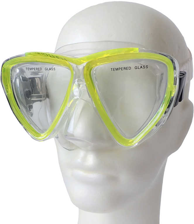 BROTHER Potápěčské brýle maska Coral Junior tvrzené sklo žluté P59959