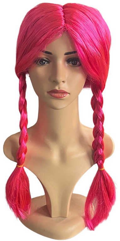 Fotografie KARNEVAL paruka dětská Lollipopz Laura růžová umělé vlasy