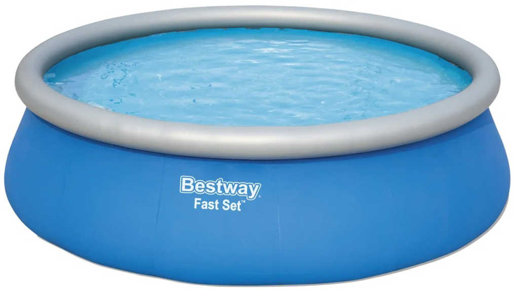 BESTWAY Bazén kruhový 457x122cm s filtrací, schůdky a plachtou 57289