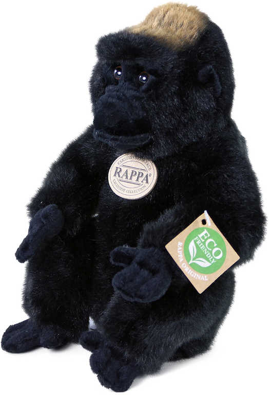 Fotografie Plyšová gorila sedící 23 cm