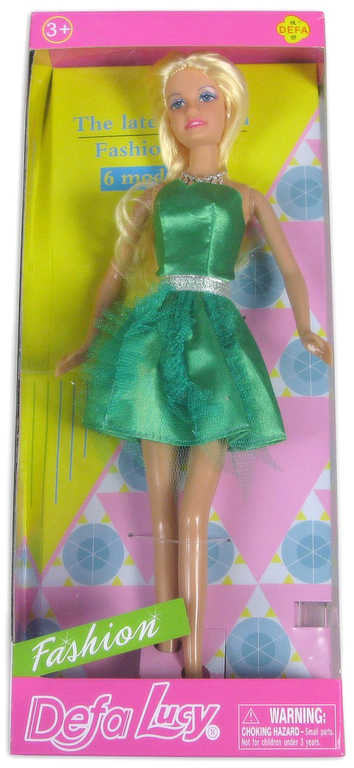 Fotografie Panenka Defa Lucy koktejlové fashion šaty zelené v krabici