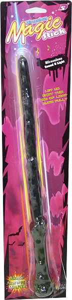 Fotografie Hůlka čarodejnická plastová 36cm na baterie Světlo Zvuk na kartě