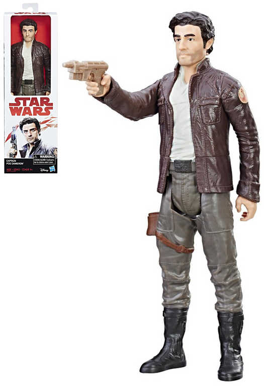 Fotografie HASBRO Star Wars figurka E8 Poe Dameron 30cm plast v krabici