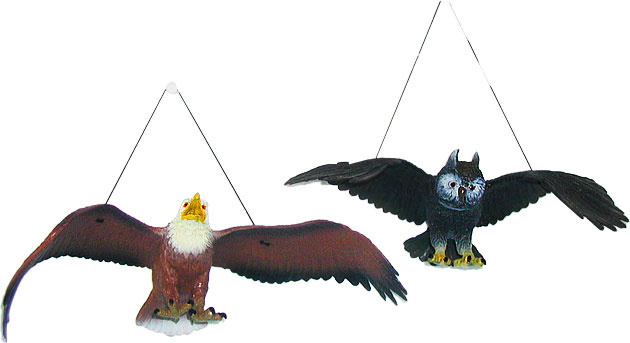 Zvířata ptáci na gumce 28-38cm plastové figurky zvířátka orel / sova 2 druhy