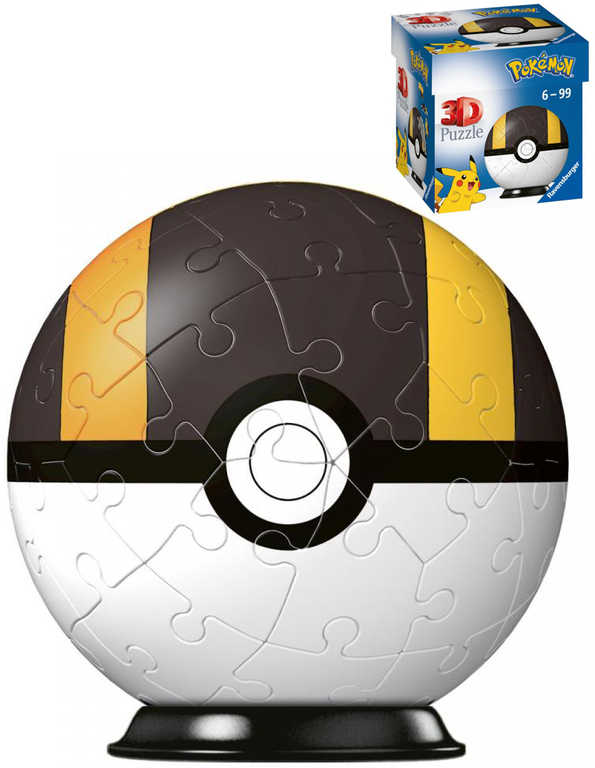 Fotografie RAVENSBURGER - Puzzle-Ball Pokémon Motiv 3 - Položka 54 Dílků Ravensburger