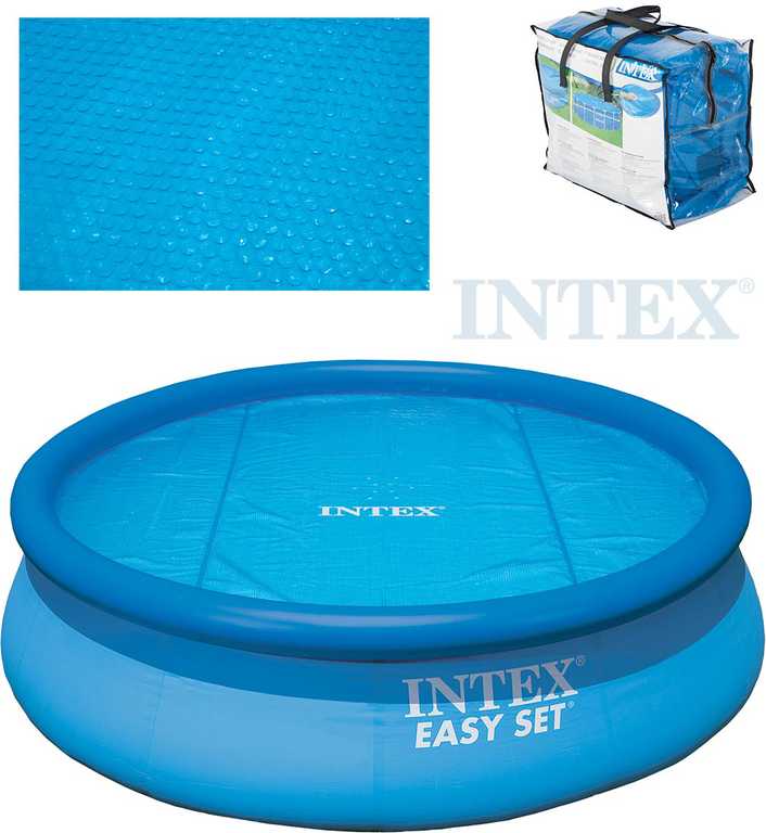 Fotografie INTEX Plachta solární bazénová 244cm pro bazény Easy modrá 29020