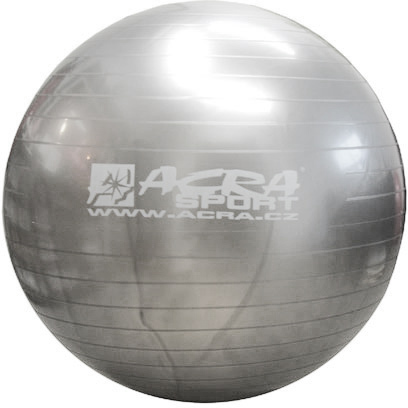 Fotografie Acra Gymnastic Ball stříbrný 55 cm