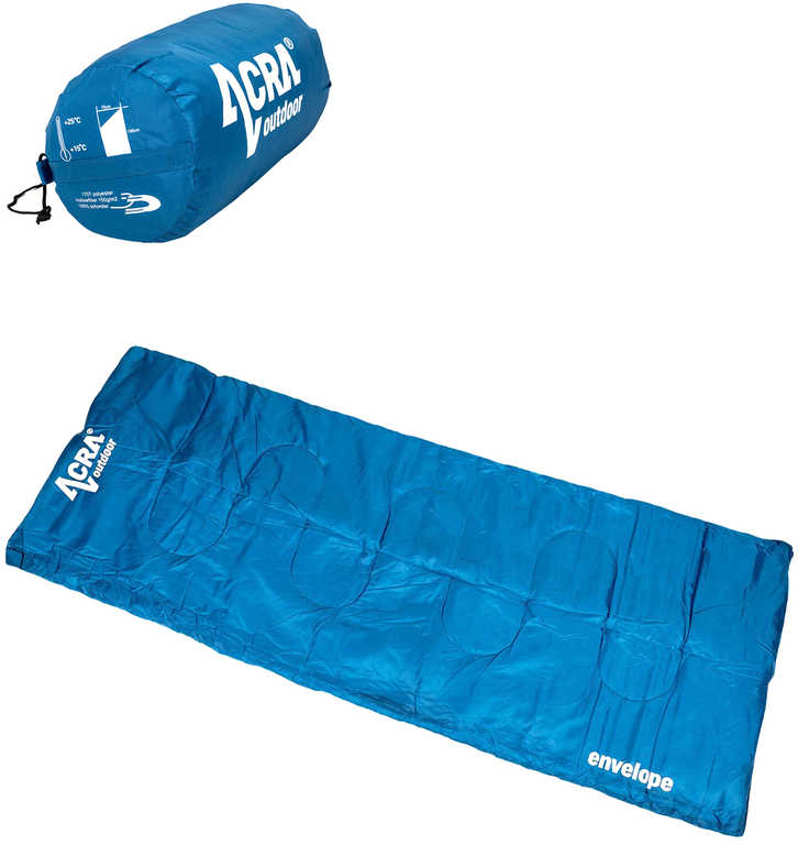 ACRA Pytel spací dekový (spacák) 199 x75cm Envelope 1 modrý 150g/m2