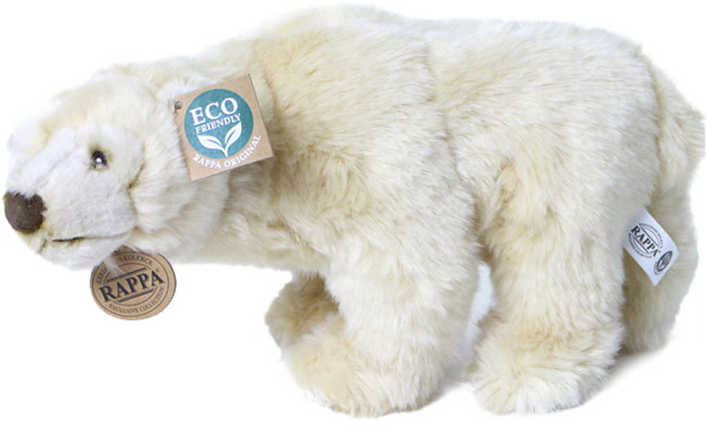 Fotografie PLYŠ Medvěd lední 33cm stojící Eco-Friendly *PLYŠOVÉ HRAČKY*