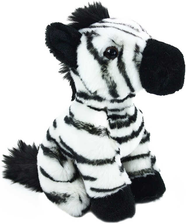 Fotografie PLYŠ Zebra sedící 18cm exkluzivní kolekce *PLYŠOVÉ HRAČKY*