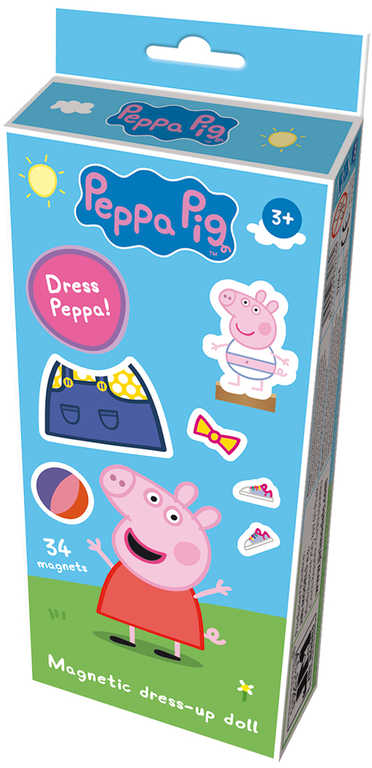 Fotografie JIRI MODELS Panenky magnetické oblékací Peppa Pig se stojánkem