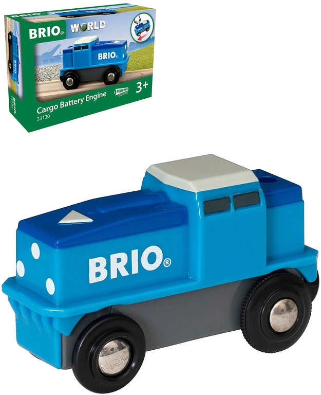 Fotografie BRIO Nákladní lokomotiva na baterie doplněk k vláčkodráze 33130 Brio
