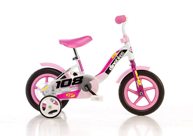 Fotografie Dětské kolo DINO Bikes 101GLN, růžová, 10"