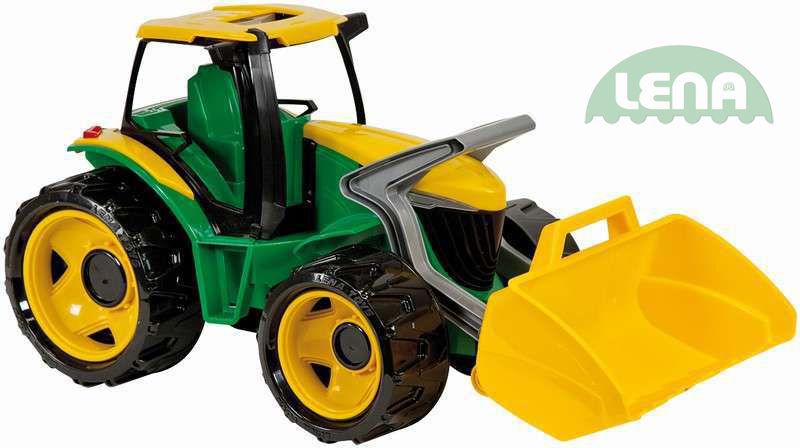 Fotografie Traktor se lžící plast zeleno-žlutý 65cm v krabici od 3 let