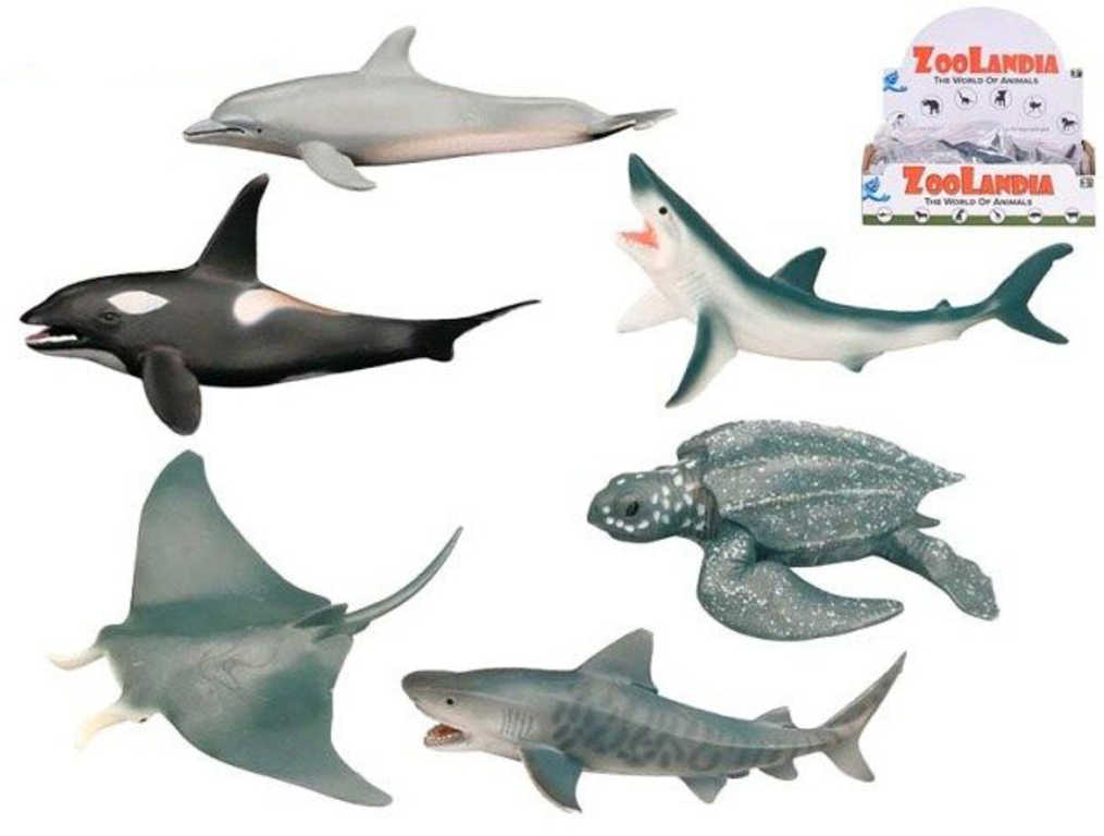 Fotografie Zvířata mořská 8-15cm plastové figurky zvířátka 6 druhů