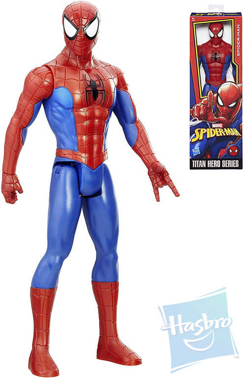 Fotografie HASBRO Spiderman Titan Hero Power figurka akční plastová 29cm v krabičce