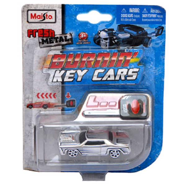 MAISTO Burnin Key Cars 3 herní set auto kovové vystřelovací s klíčem