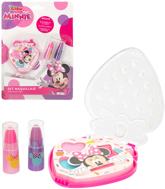 Fotografie Sada krásy Disney Minnie Mouse dětský make-up šminky 6ks v krabičce