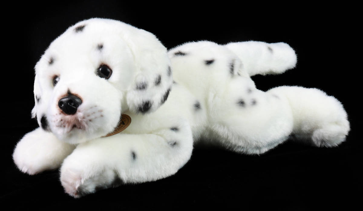 Fotografie PLYŠ Pes dalmatin 30cm ležící Eco-Friendly *PLYŠOVÉ HRAČKY*