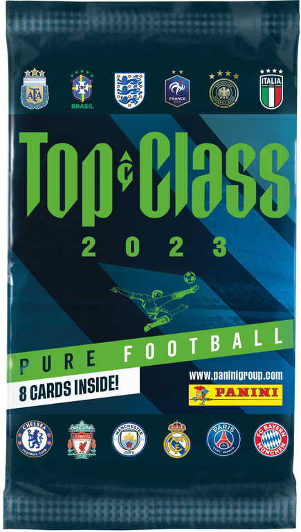 Fotografie PANINI TOP CLASS 2023 Sběratelské karty Pure Football booster