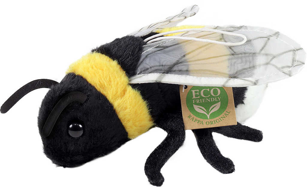 Fotografie PLYŠ Včela 16cm Eco-Friendly *PLYŠOVÉ HRAČKY*