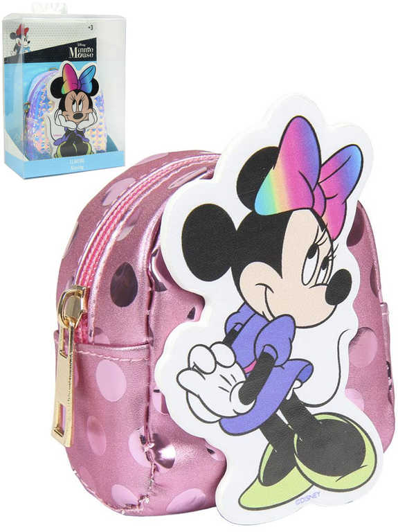 Fotografie Klíčenka a peněženka batůžek myška Minnie Mouse 2v1 2 druhy