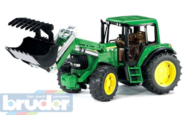 Fotografie BRUDER 02052 (2052) Traktor John Deere 6920 s přední lžící Bruder