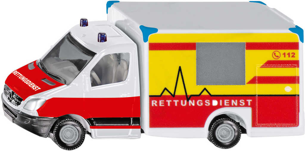 Fotografie SIKU Auto ambulance Mercedes-Benz Sprinter sanitní vůz sanitka kov 1536
