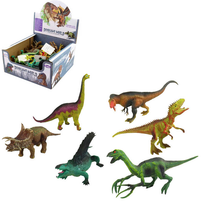 Fotografie Zvířata dinosauři 11-18cm plastové figurky zvířátka 6 druhů