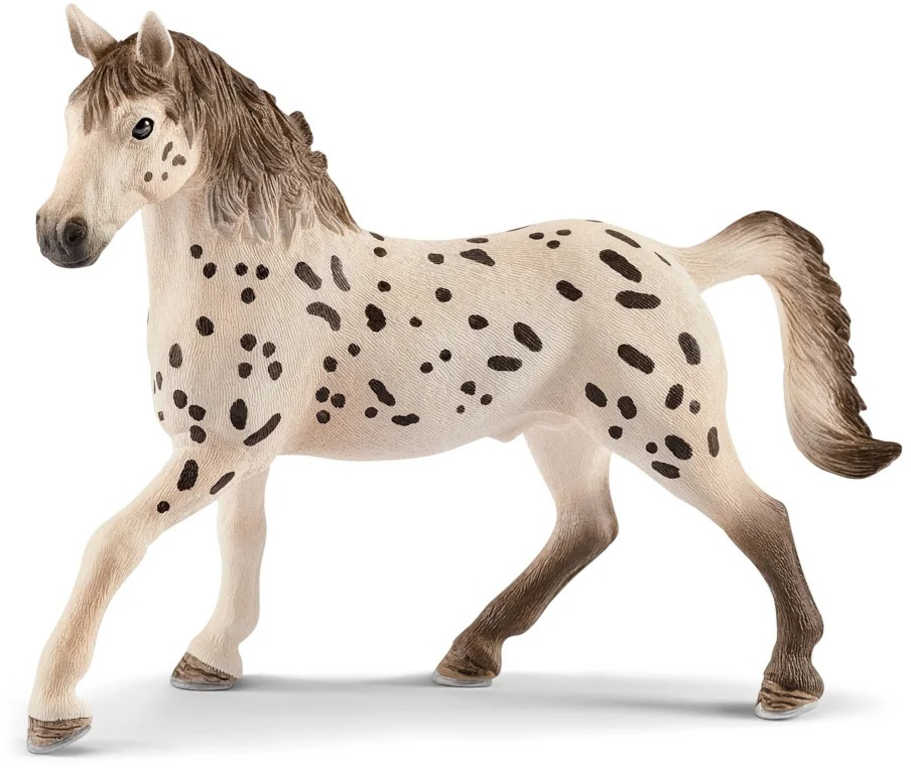 Fotografie SCHLEICH Kůň hřebec Knabstrupper figurka ručně malovaná zvířátko koník