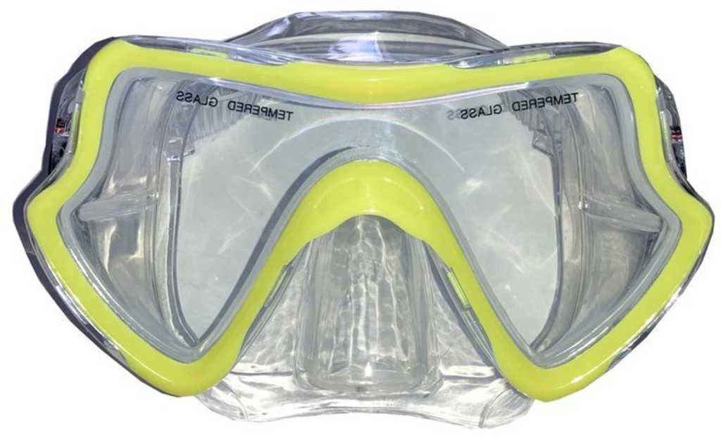 BROTHER Brýle potápěčské silikonové univerzální žluté na potápění do vody