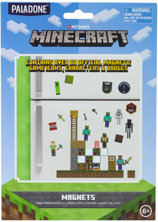 Fotografie Magnetky dětské Minecraft sada 80ks dekorace