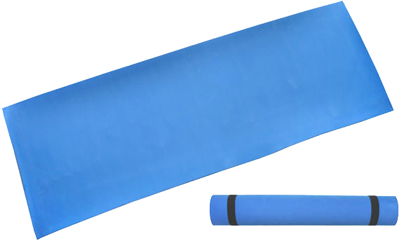 ACRA Podložka modrá gymnastická pěnová 173x61cm na cvičení fitness