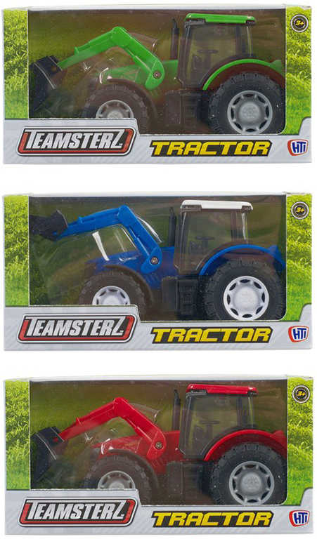 Fotografie Teamsterz traktor s čelním nakladačem 3 barvy v krabičce