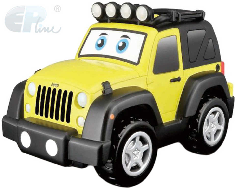 Fotografie EP Line Baby autíčko Jeep s očima na baterie Světlo Zvuk plast