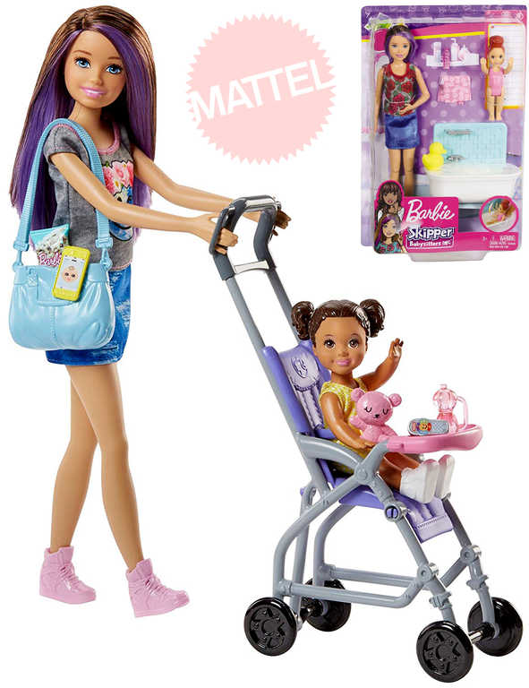 MATTEL BRB Chůva herní set panenka Barbie s doplňky různé druhy