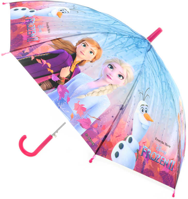 Deštník dětský Frozen 2 (Ledové Království) 80x80x66cm vystřelovací