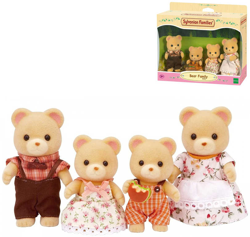 Sylvanian Families rodina medvídků set 4 figurky v krabici