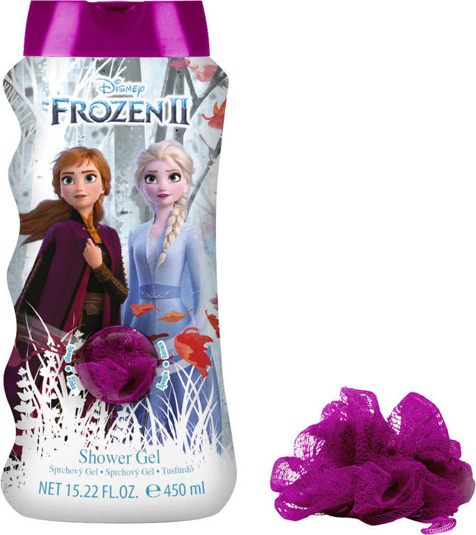 Fotografie EP Line Set gel sprchový + žínka Frozen 2 (Ledové Království) dětská kosmetika