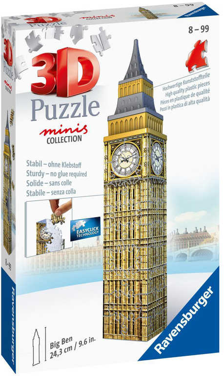 Fotografie Ravensburger 3D Puzzle Mini budova Big Ben 54 ks Ravensburger