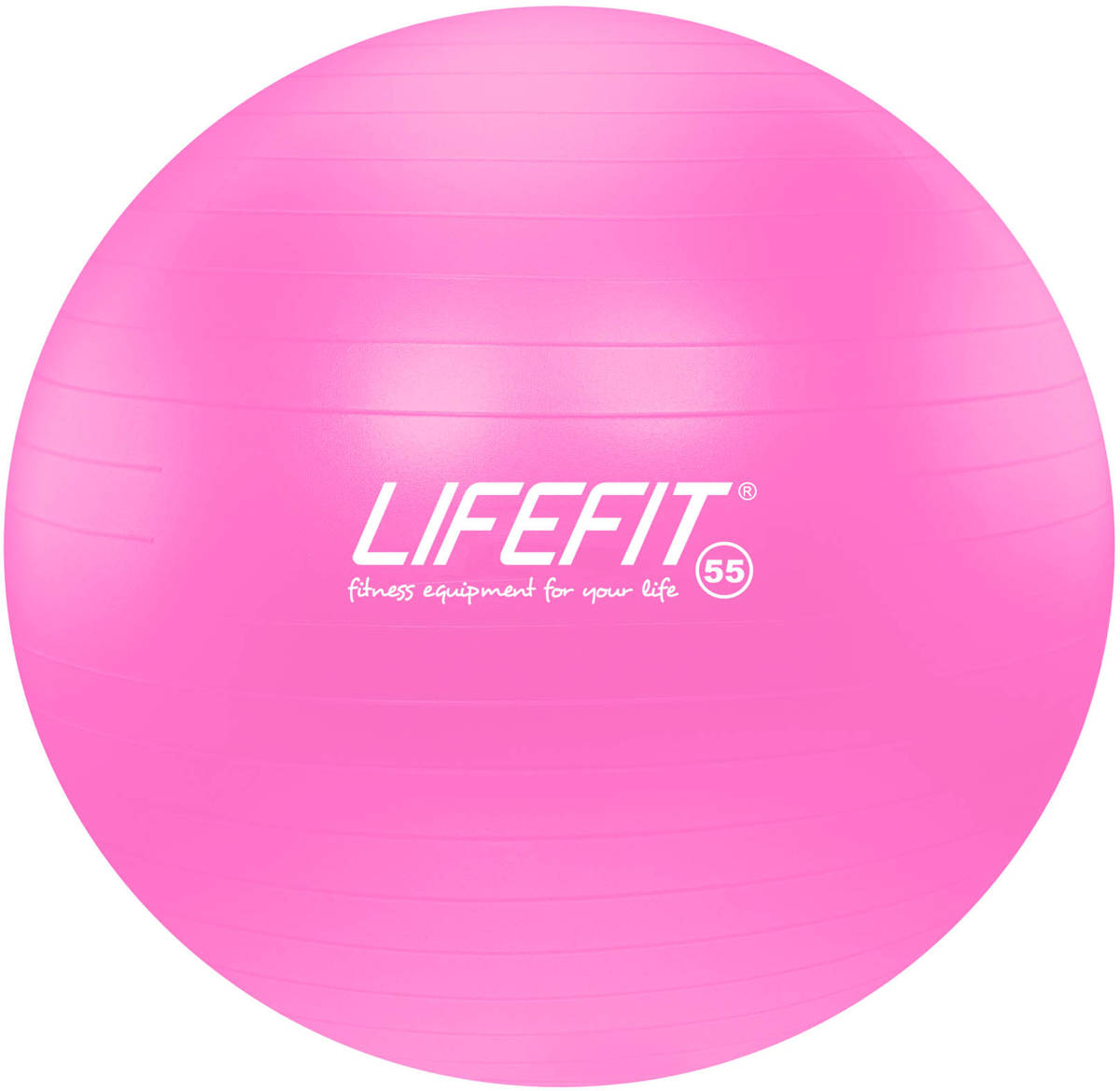 Fotografie Míč gymnastický Lifefit Anti-Burst růžový 55cm balon rehabilitační do 200kg